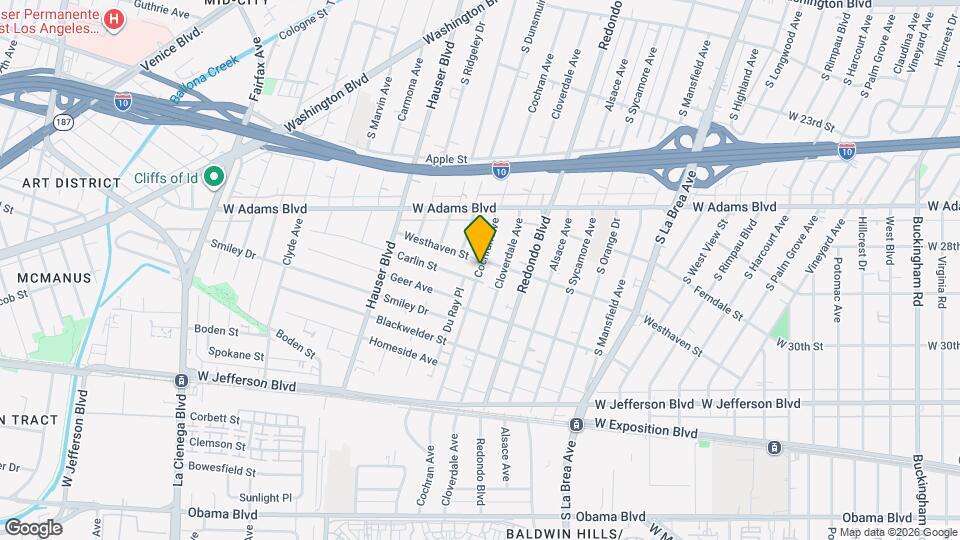 2708 S Cochran Ave Mapa y Detalles de la Ubicación