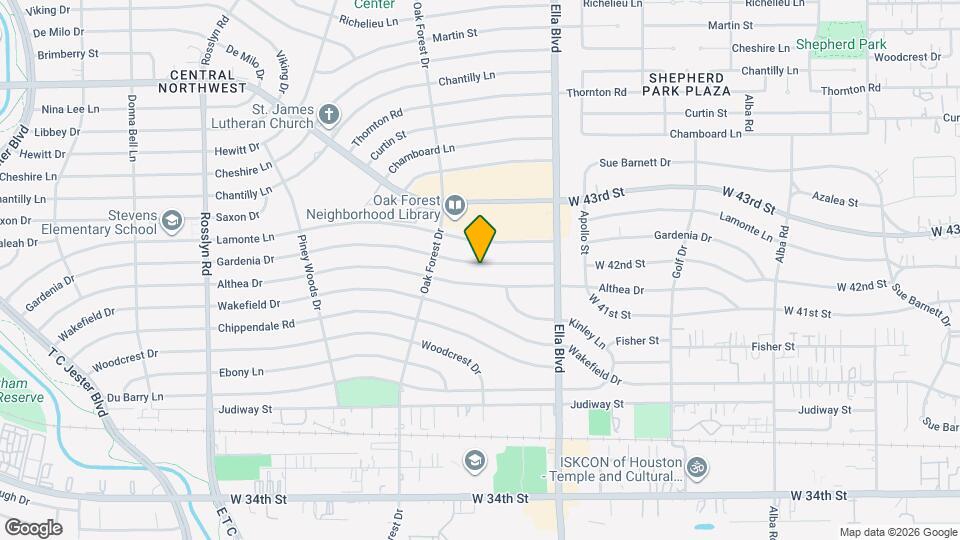 1315 Gardenia Dr Map and Location Details