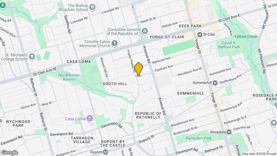 25 Clarendon Ave, Unit 3 Map and Location Details