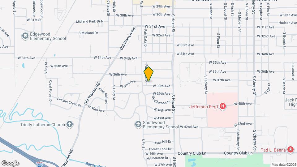 2407 W 38th Ave Map and Location Details