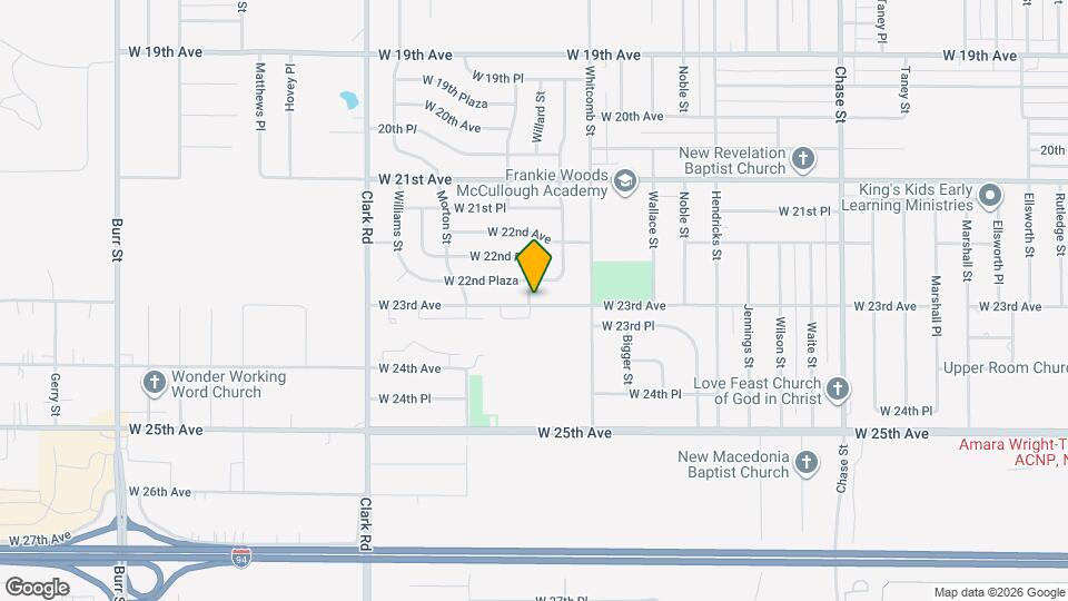 4040 W 23rd Ave Map and Location Details