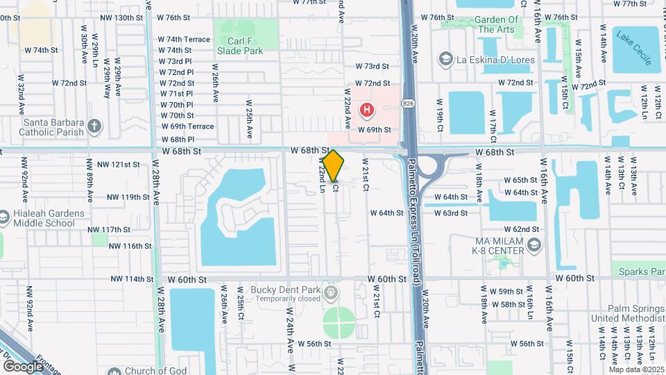 6562 W 22nd Ct Map and Location Details