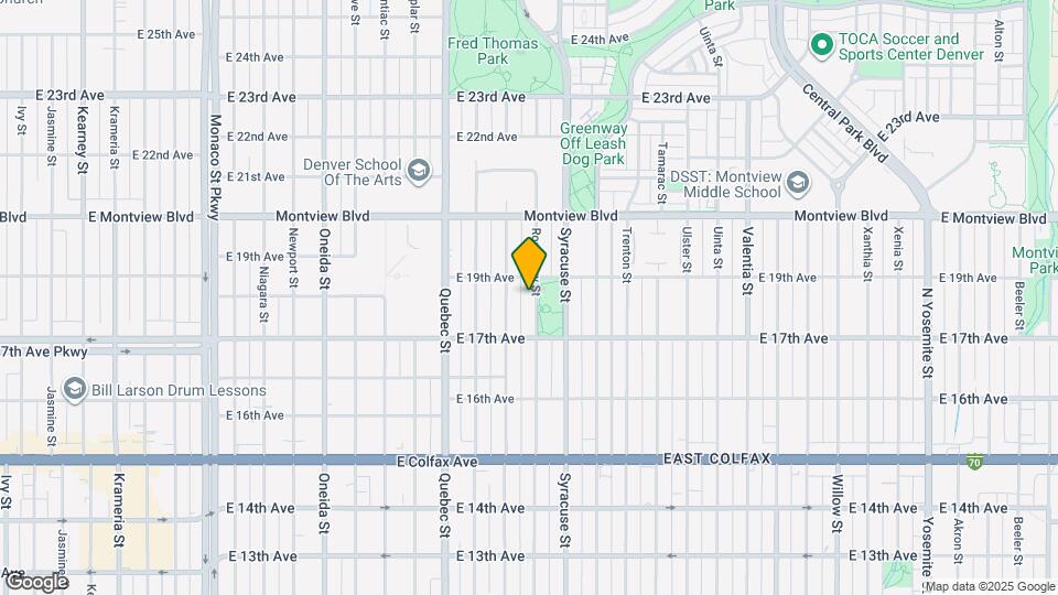 1775 Rosemary St Map and Location Details