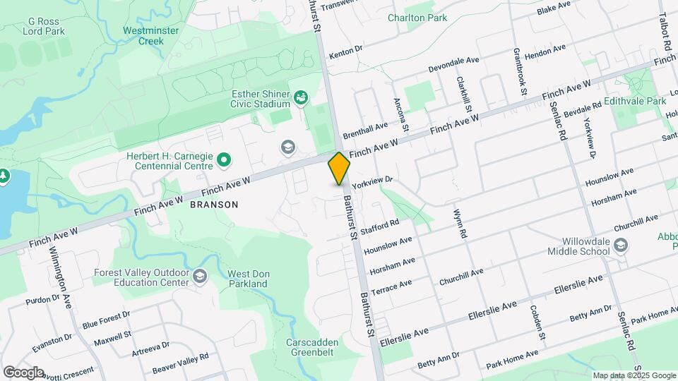 4900 Bathurst Street Map and Location Details