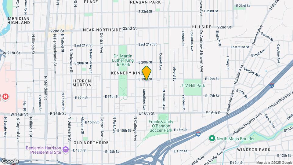 1823 Carrollton Ave Mapa y Detalles de la Ubicación
