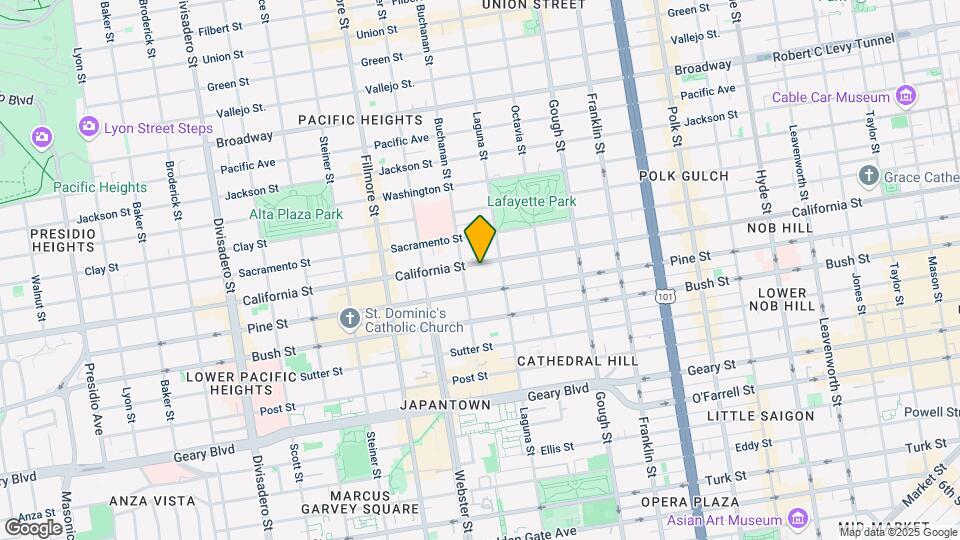 2151 California St Mapa y Detalles de la Ubicación