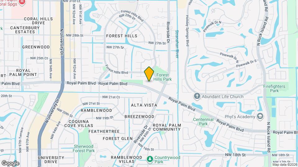 8393 Royal Palm Blvd Map and Location Details