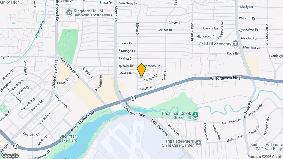 3815 Hawick Ln Map and Location Details