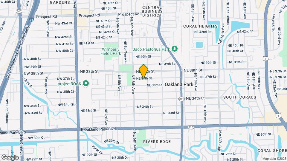 740 NE 37th St-Unit -Unit B Map and Location Details