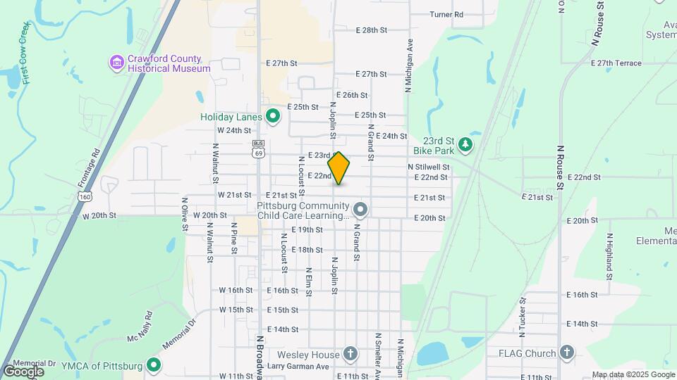 403 E 21st St Map and Location Details