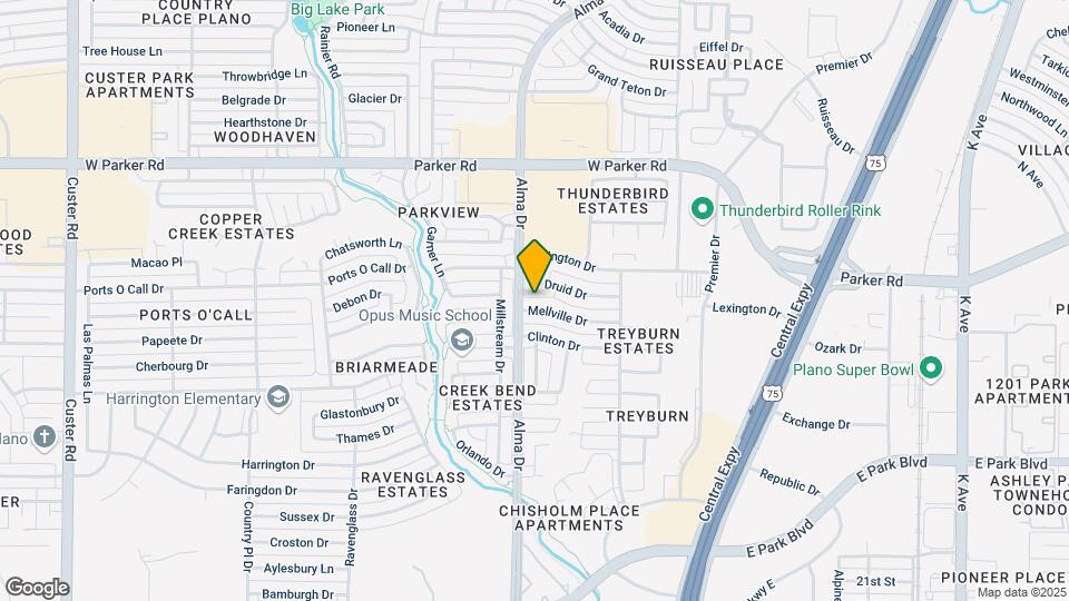 1021 Mellville Dr Map and Location Details