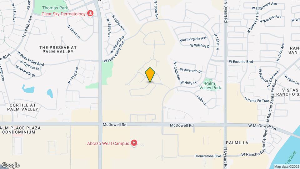 13563 W Monte Vista Rd Map and Location Details