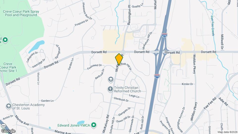 1850 McKelvey Rd Map and Location Details