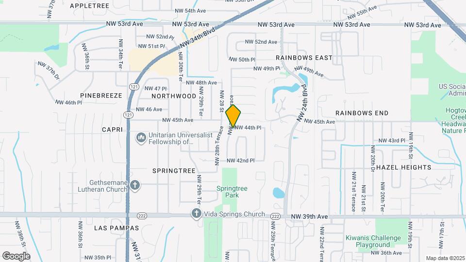 2725 NW 44th Pl Mapa y Detalles de la Ubicación