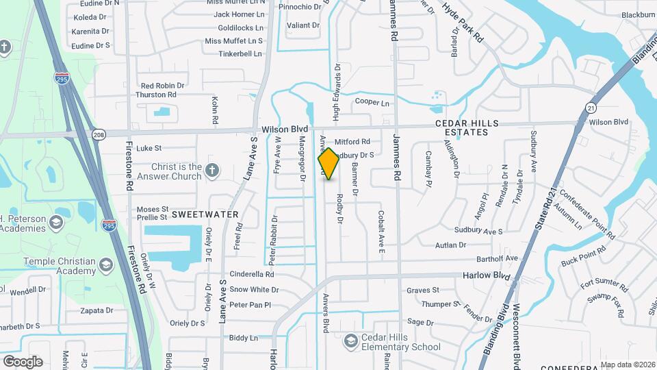 3805 Anvers Blvd Map and Location Details