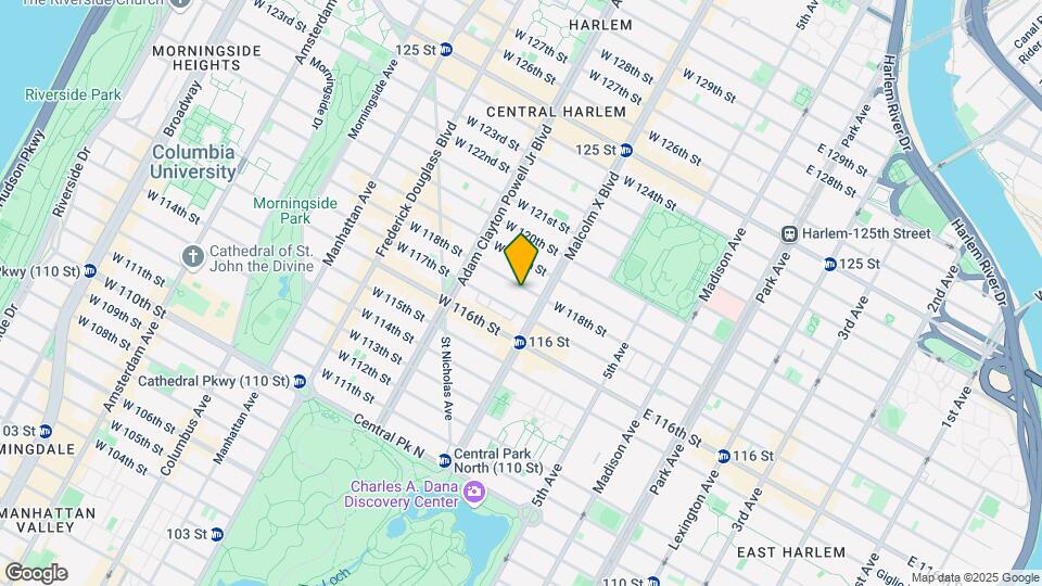 112 W 118th St Map and Location Details