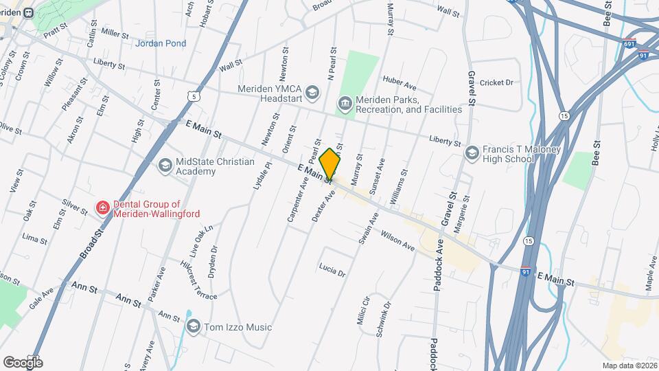 615 E Main St Map and Location Details