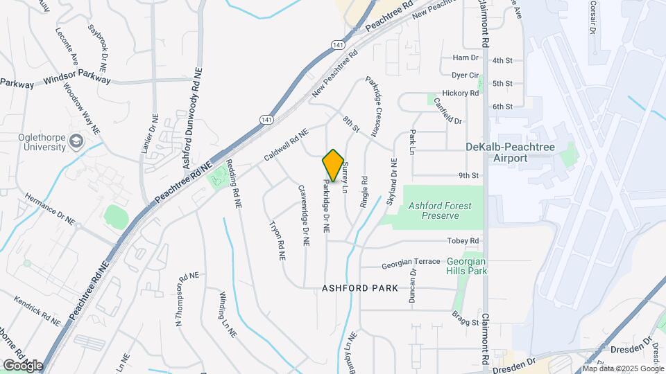 2961 Parkridge Dr NE Map and Location Details