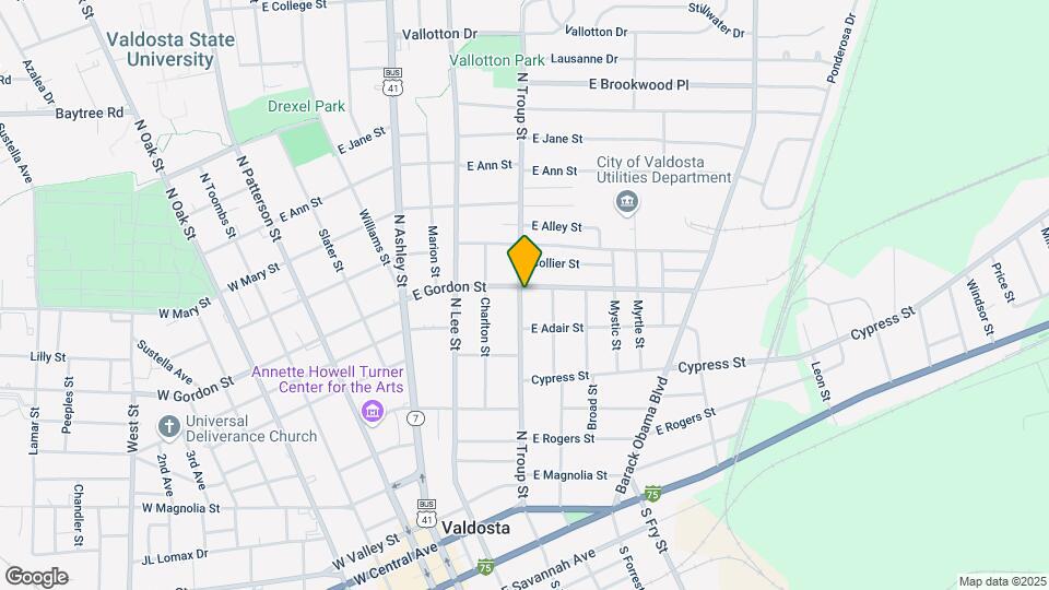 725 N Troup St Map and Location Details