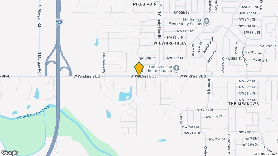 7804 Meadow Lake Dr Map and Location Details