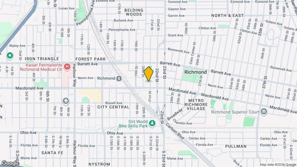 319-325 21st St Map and Location Details