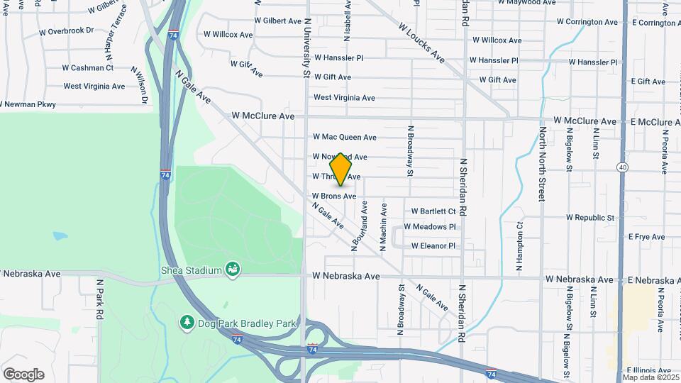 1205 W Brons Ave Map and Location Details