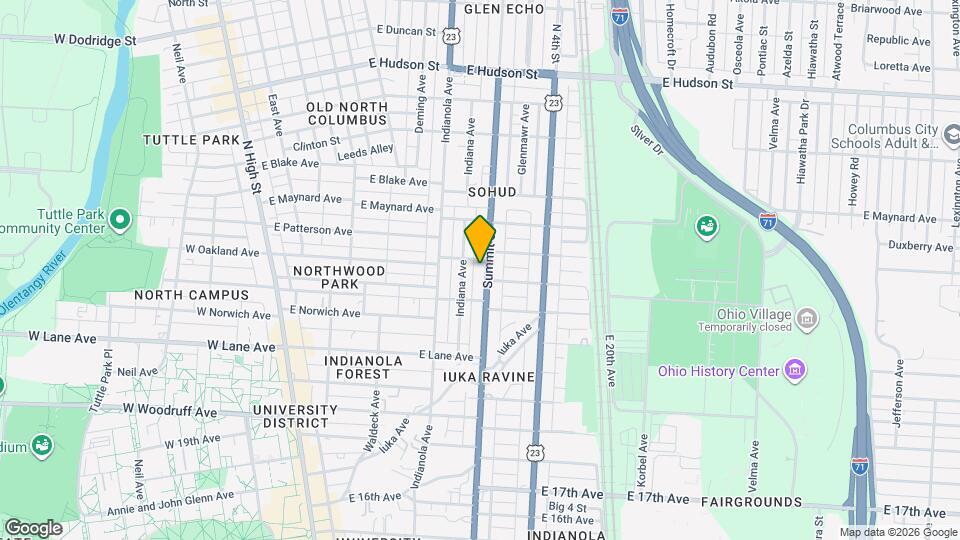 2209-2211-2211 Summit St Map and Location Details