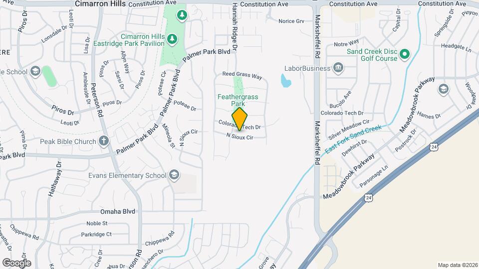7546 N Sioux Cir Map and Location Details