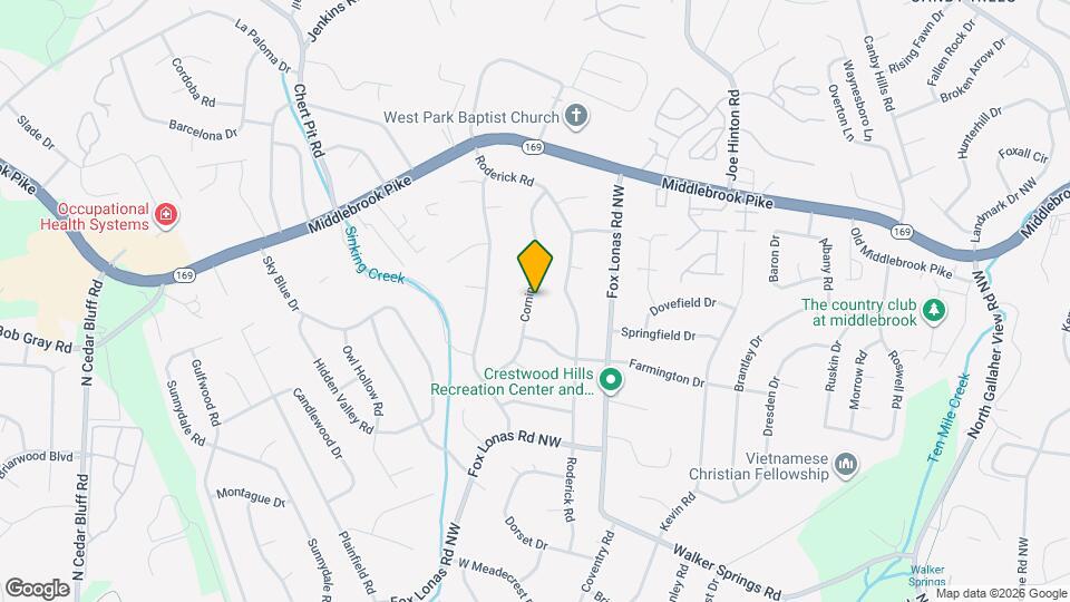 930 Corning Rd Map and Location Details