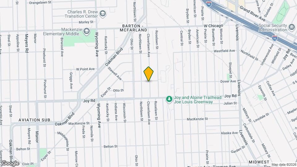 8897 Cloverlawn Ave Map and Location Details