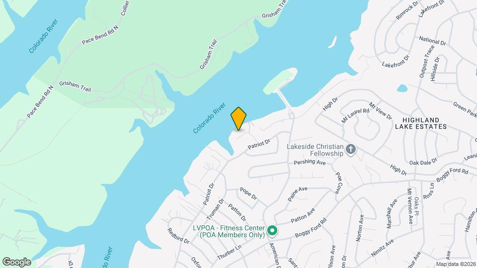 3008 Point Cove Map and Location Details