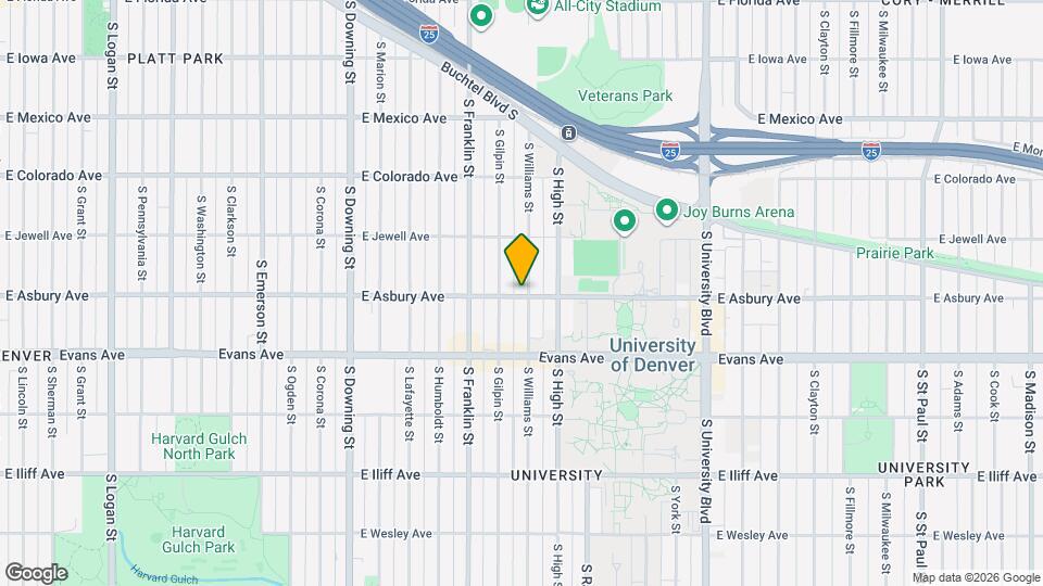 1995 S Williams St Map and Location Details