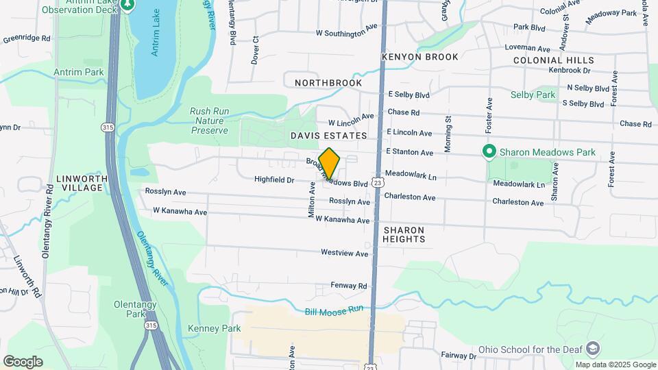 103-109 Broad Meadows Blvd Map and Location Details