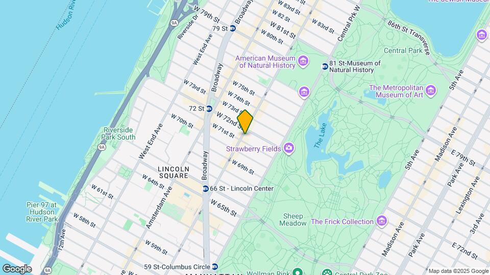 75 W 71st St Map and Location Details