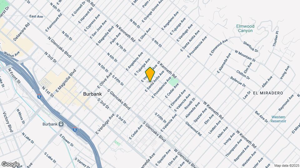613 E Santa Anita Ave Mapa y Detalles de la Ubicación