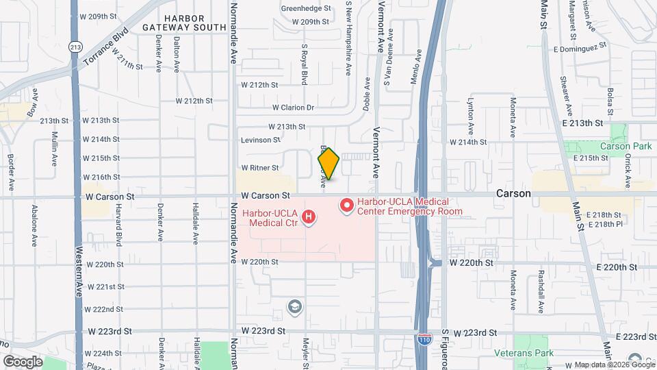 21612 Berendo Ave Map and Location Details