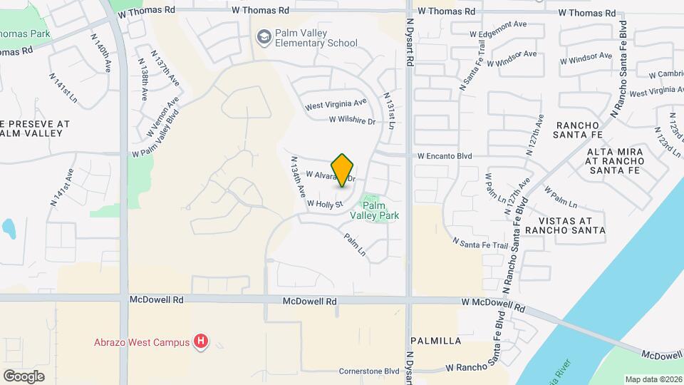 2075 N 133rd Ave Map and Location Details