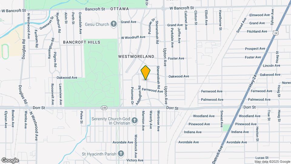 1525 Waverly Ave Map and Location Details