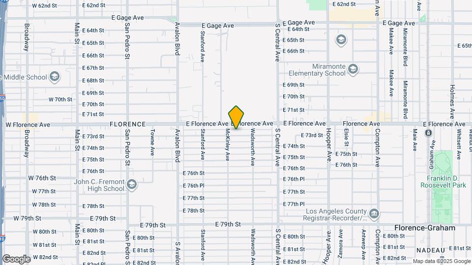819 E 73rd St Map and Location Details