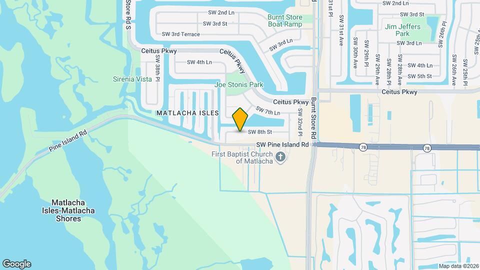 3432 SW 8th St Map and Location Details