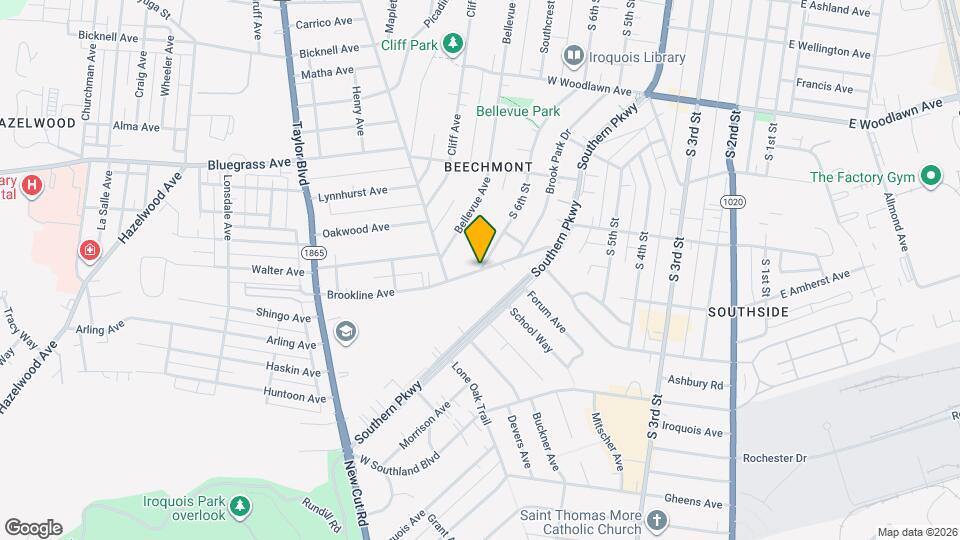 755 Brookline Ave Map and Location Details