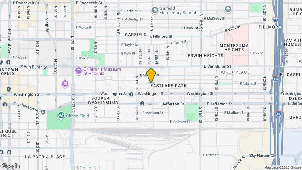 1243 E Adams St Map and Location Details