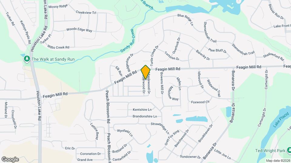 612 Cedarwood Dr Mapa y Detalles de la Ubicación