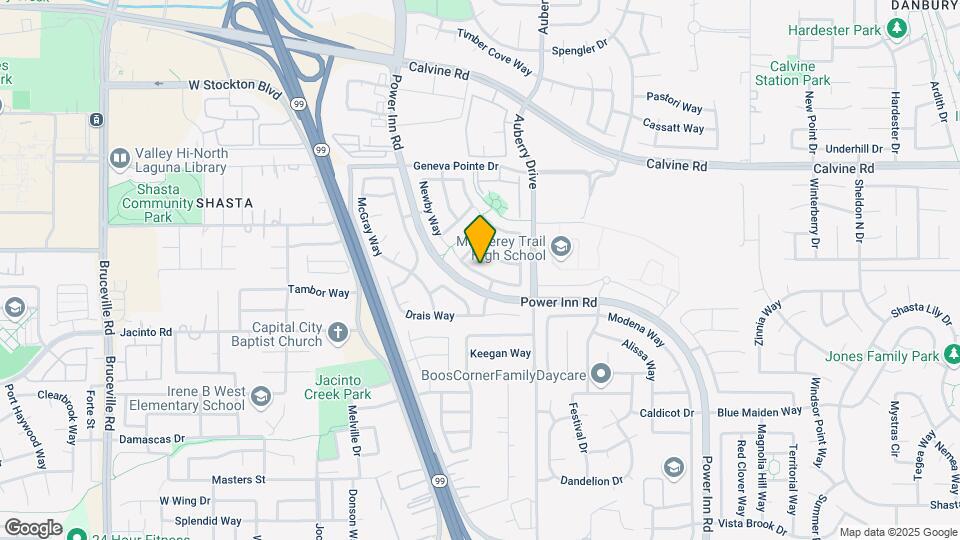 8241 Adelbert Way Map and Location Details