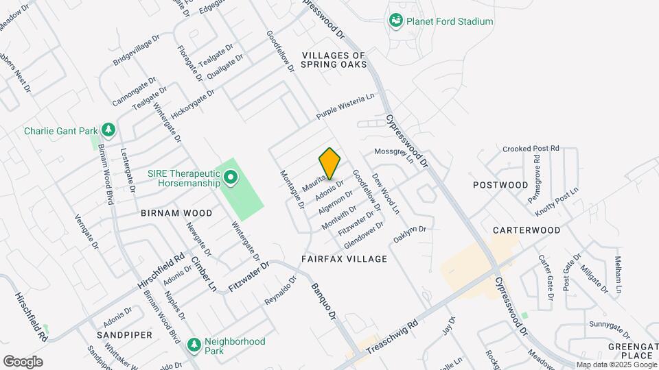 4927 Adonis Dr Map and Location Details