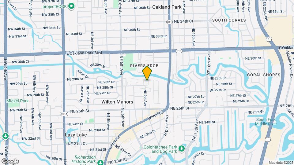 905 NE 28th St Map and Location Details