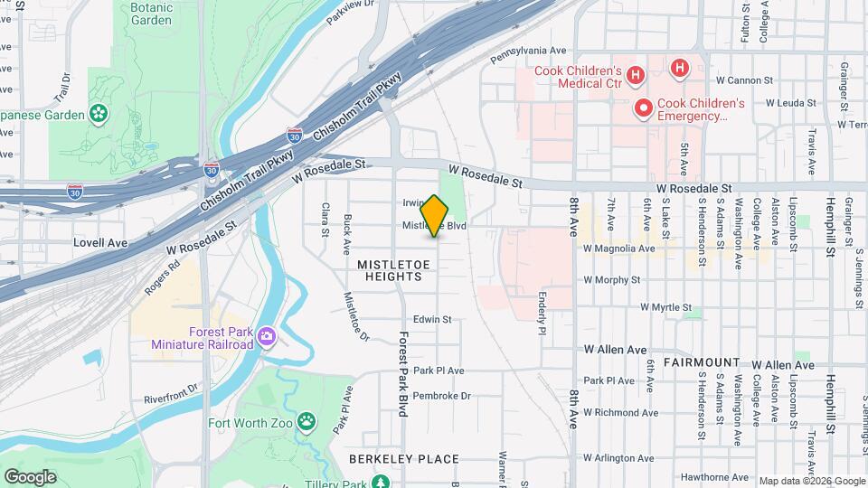 2200 W Magnolia Ave Map and Location Details