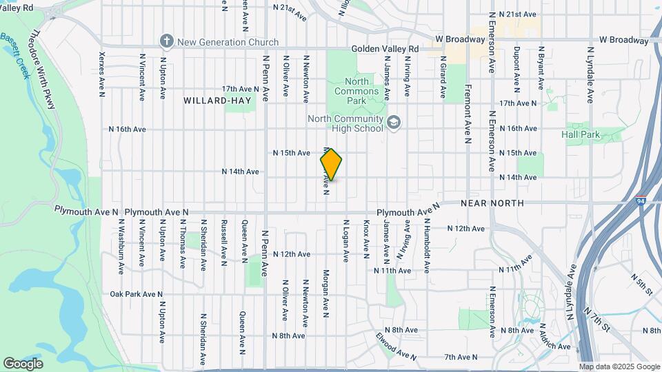 1336 N Morgan Ave Mapa y Detalles de la Ubicación