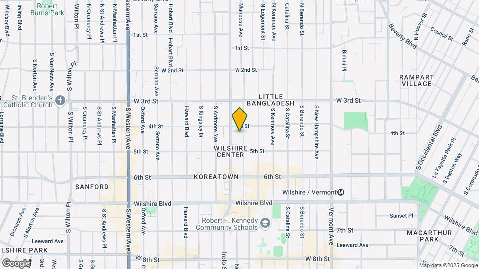 417 S Mariposa Ave Mapa y Detalles de la Ubicación