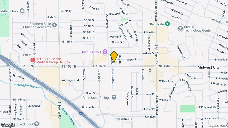 6405 SE 15th St Map and Location Details
